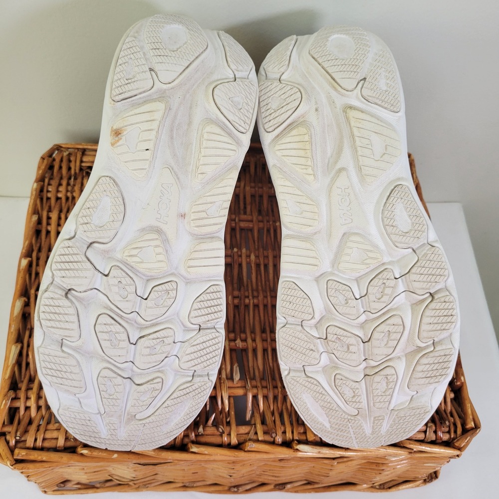 Hoka Clifton 10 Womens Running Shoes White White 1162031 WWH Size 9.5 B Sneaker - Picture 5 of 7